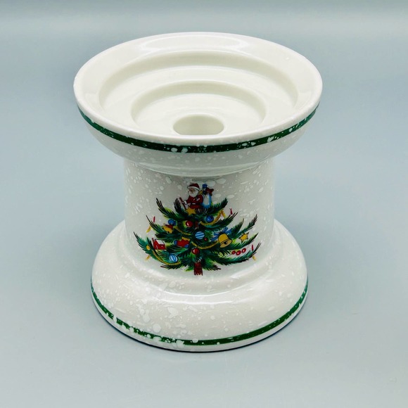 Mikasa “Christmas Treats” Ceramic Pillar Candle Holder - Picture 2 of 8